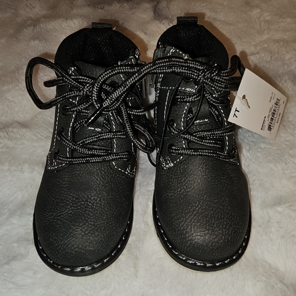 Jumping Beans Toddler Boys Ezraa Gray Boots Side Zip Sz 7T NWT - Picture 5 of 5